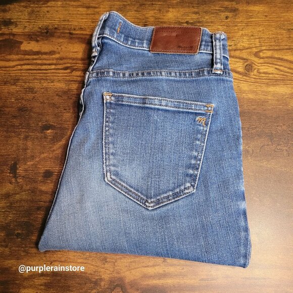 Madewell Jeans 27 High Riser Skinny Davis Wash B7131 Stretch Denim - Picture 3 of 11